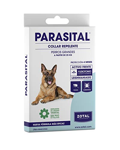 Zotal - Parasital Collar Antiparasitario de 75 cm para perros...